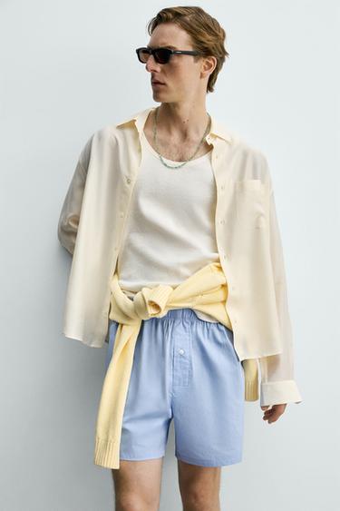 FLOWING BAMBOO - SILK SHIRT - Oyster-white by Zara - Image 4