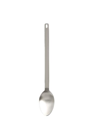 STAINLESS STEEL SERVING SPOON - Steel by Zara