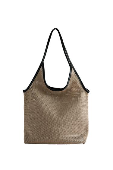 SAC CABAS KNIT - Bicolore de Zara
