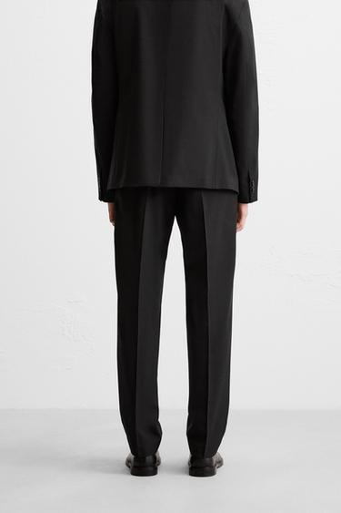 100% WOOL SUIT TROUSERS - Black by Zara - Image 2