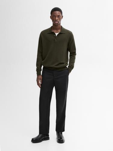 Zara Wool blend polo collar sweater - 548 - Image 0