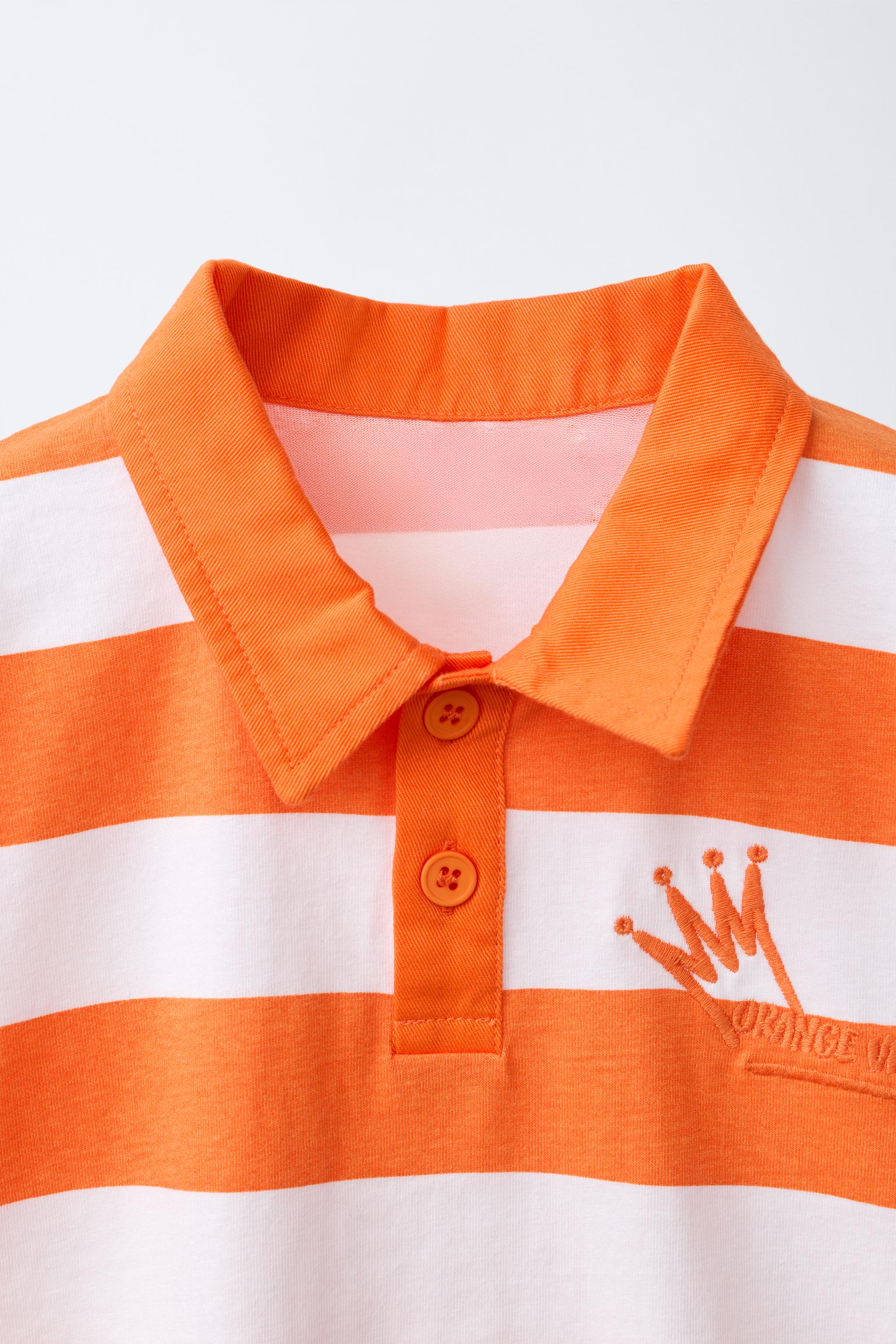 EMBROIDERED STRIPED POLO