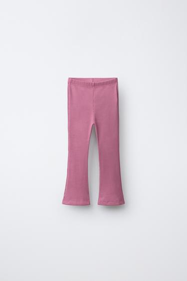 LEGGING FLARE RIB - Morado de Zara