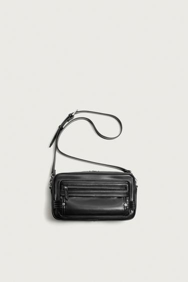 Zara SOFT CROSSBODY BAG - Black