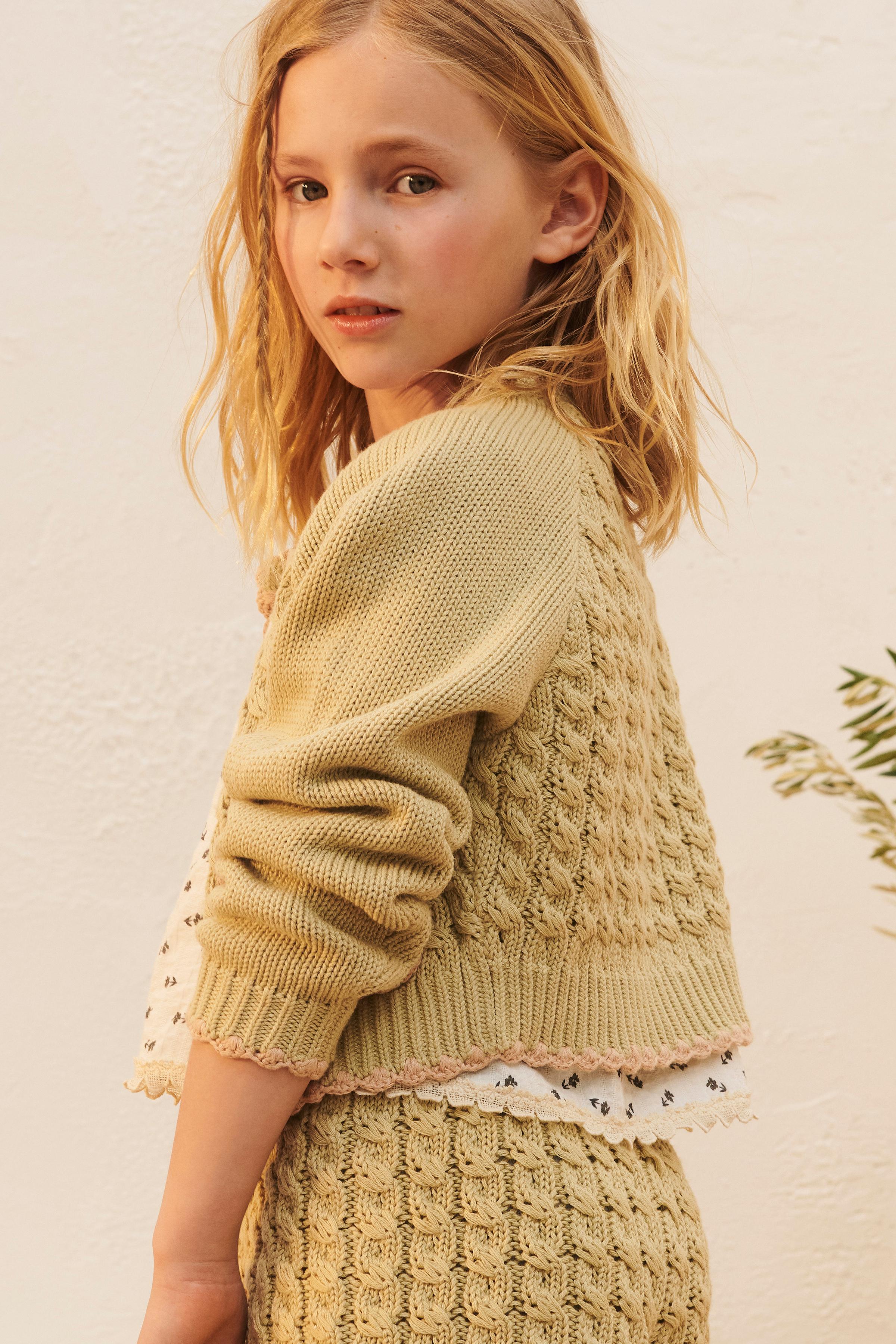 トップス Abyssea Chain frayed knit cardigan Cloud Knit