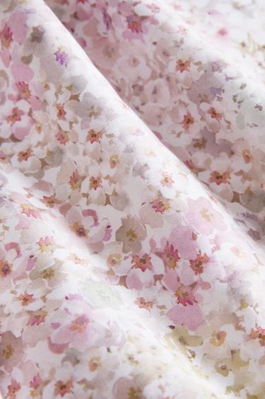 HOUSSE DE COUETTE IMPRIMÉ FLORAL - Rose de Zara - Image 4