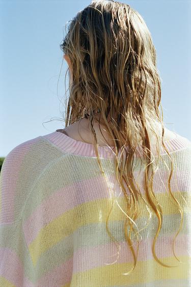 CHAQUETA PUNTO RAYAS - Multicolor de Zara