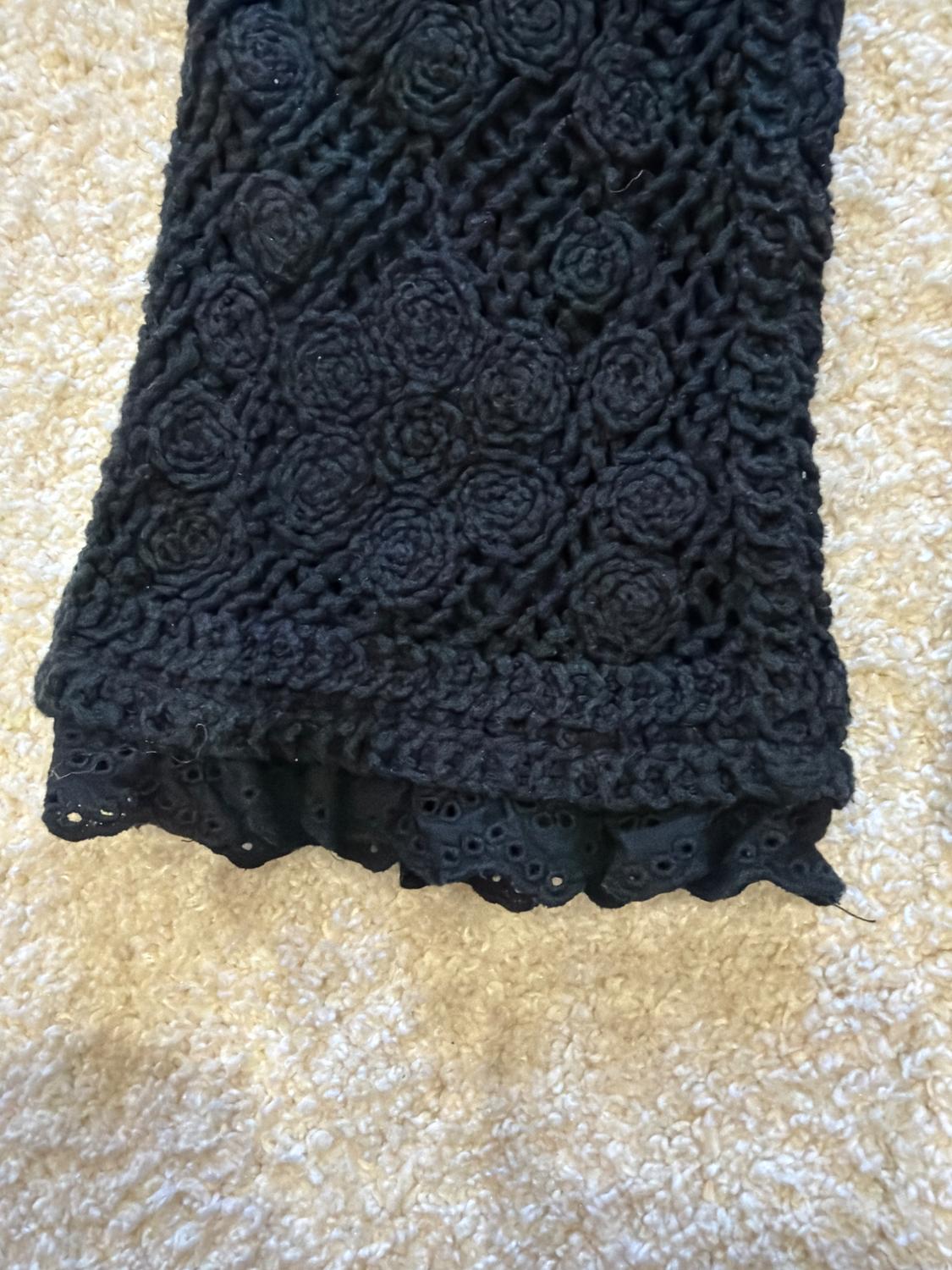 CROCHET LACE KNIT TROUSERS - Image 4