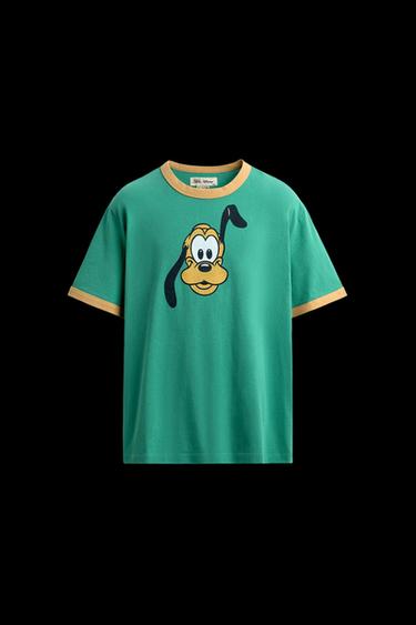 Zara PLUTO T-SHIRT HARRY LAMBERT FOR ZARA X DISNEY - Green