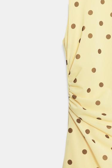 FLOWING DOTS DRESS - Yellow by Zara - Image 7