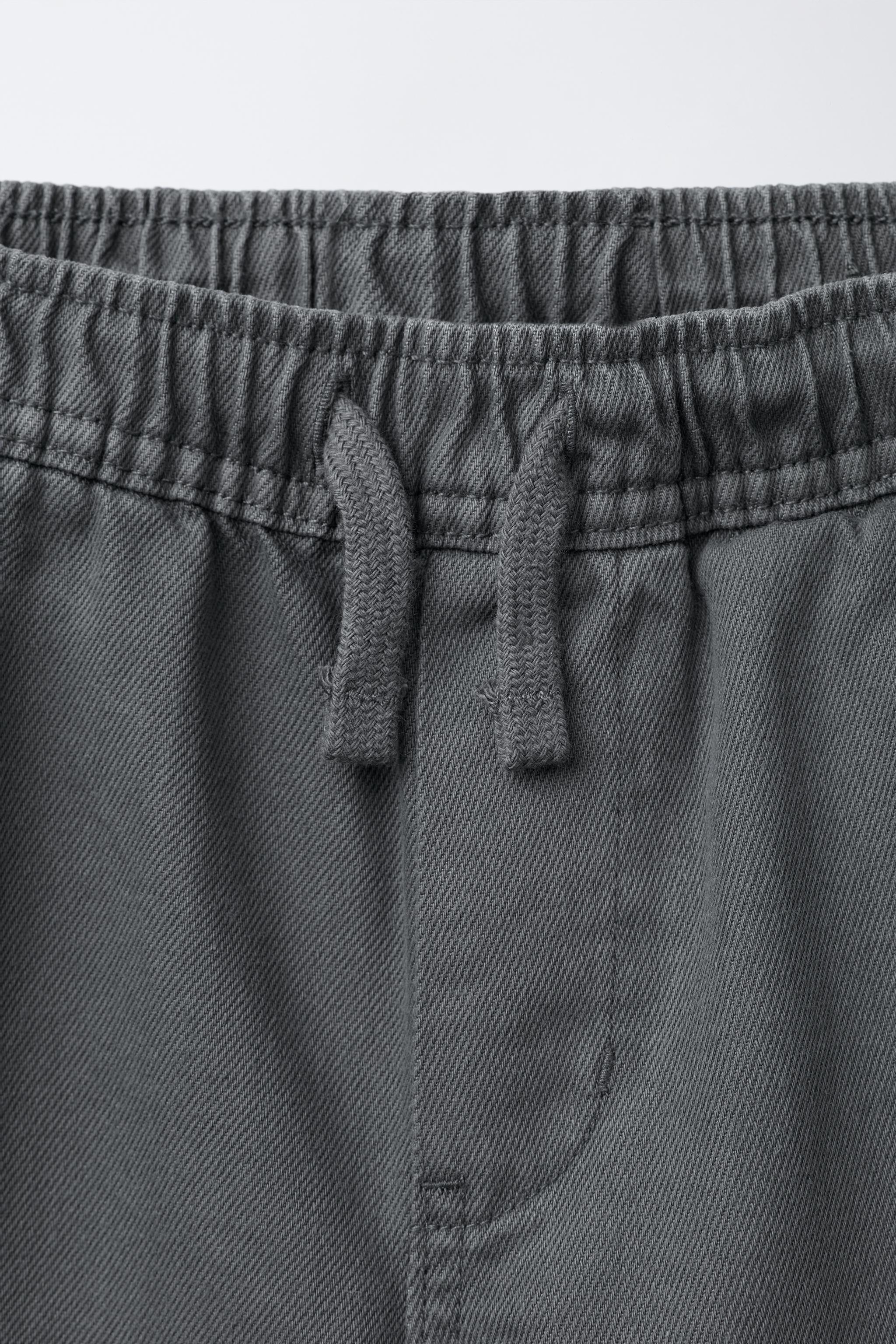 FLOWY PANTS WITH ELASTIC TRIM
