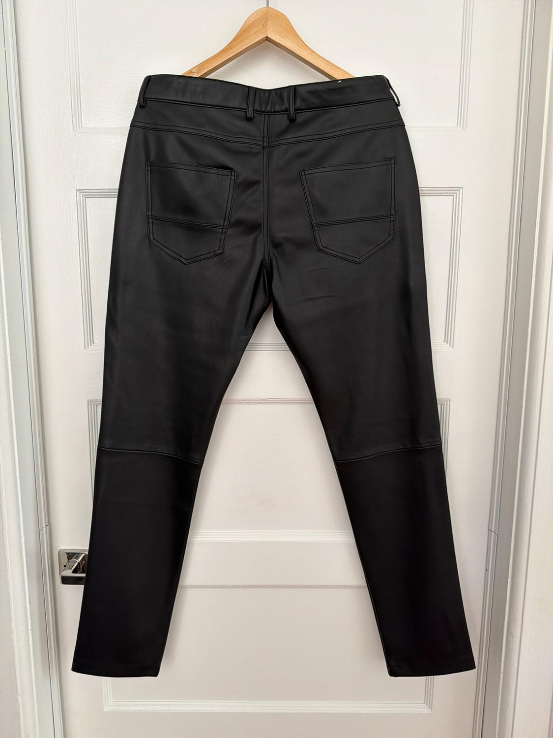 FAUX LEATHER SLIM FIT PANTS - Image 2