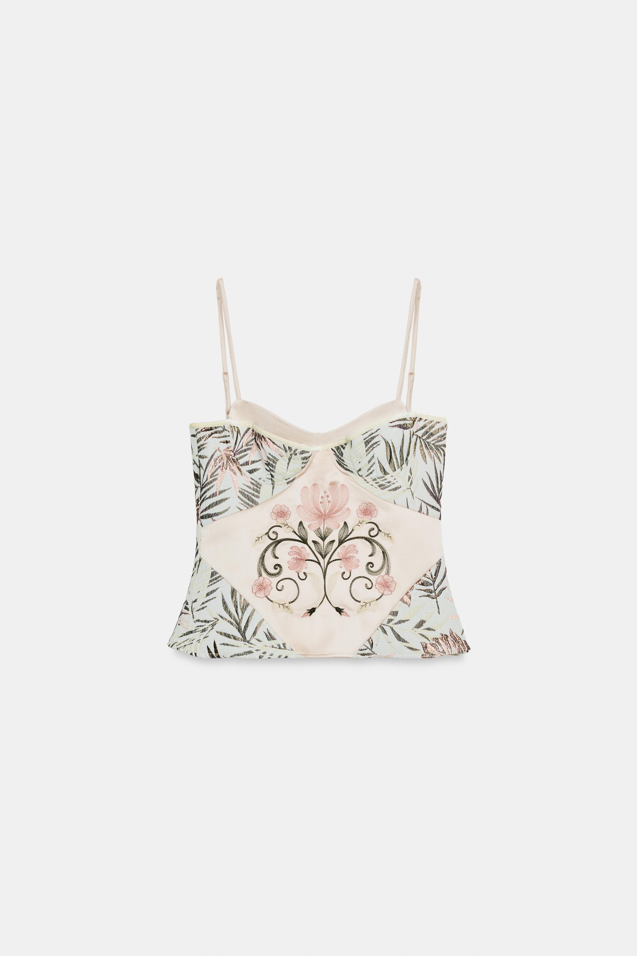 JACQUARD CORSET TOP
