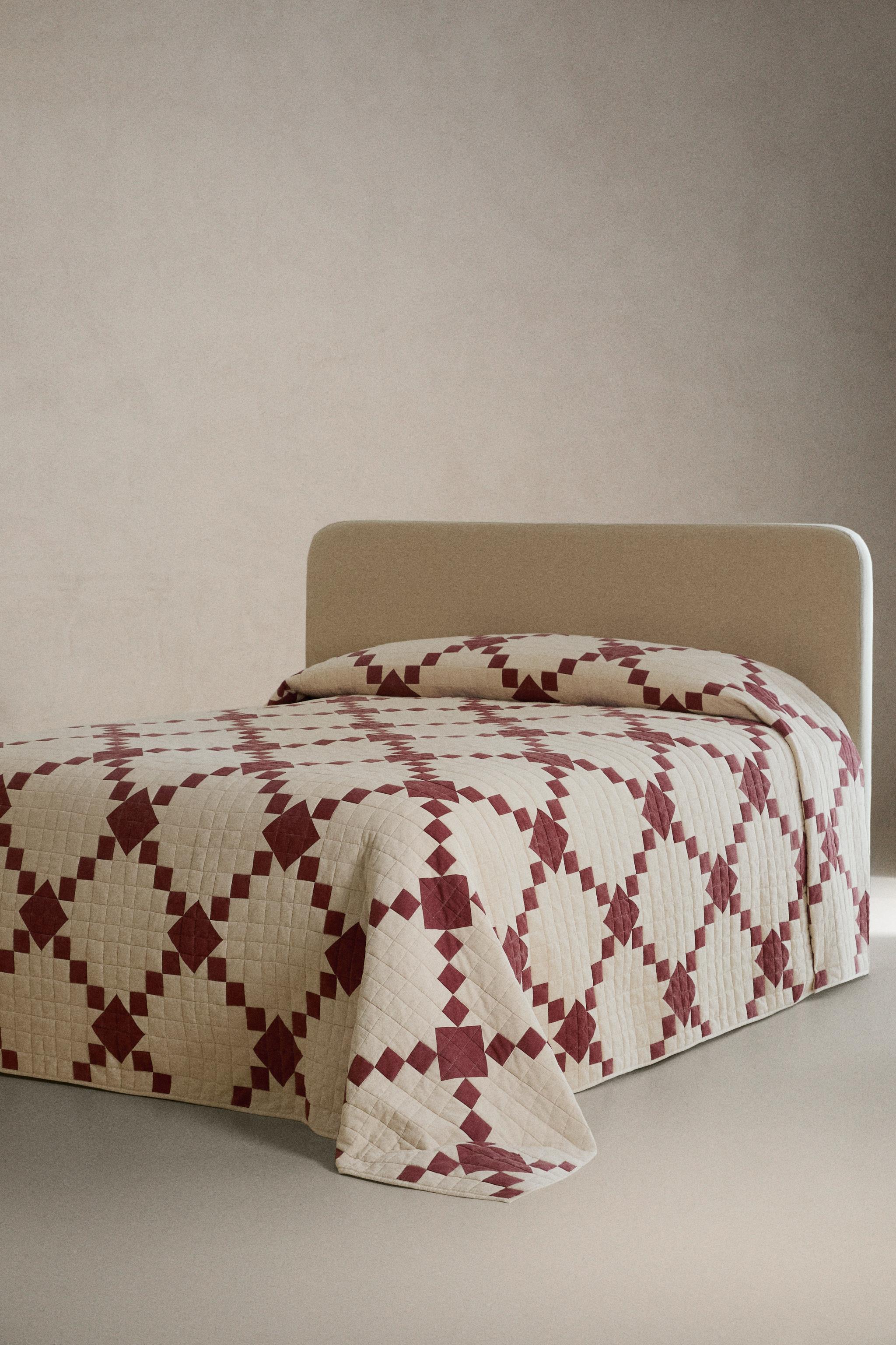 ÉDREDON MATELASSÉ PATCHWORK NOËL