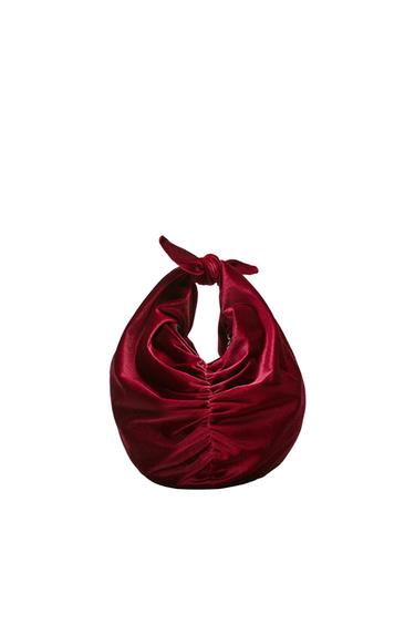 VELVET BUCKET BAG