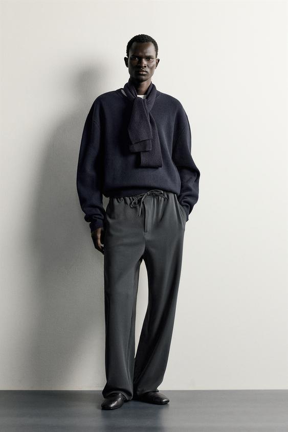 FLUIDE RELAXED-FIT-HOSE - Petrol von Zara - Bild 0