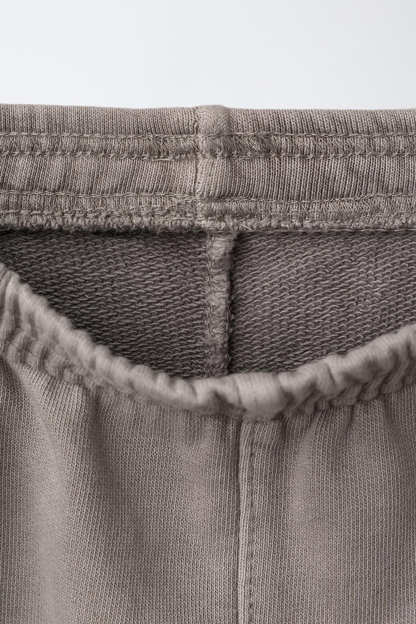 Детские брюки Zara Barrel Sweatpants, цвет: Серо-коричневый серый — фото 4
