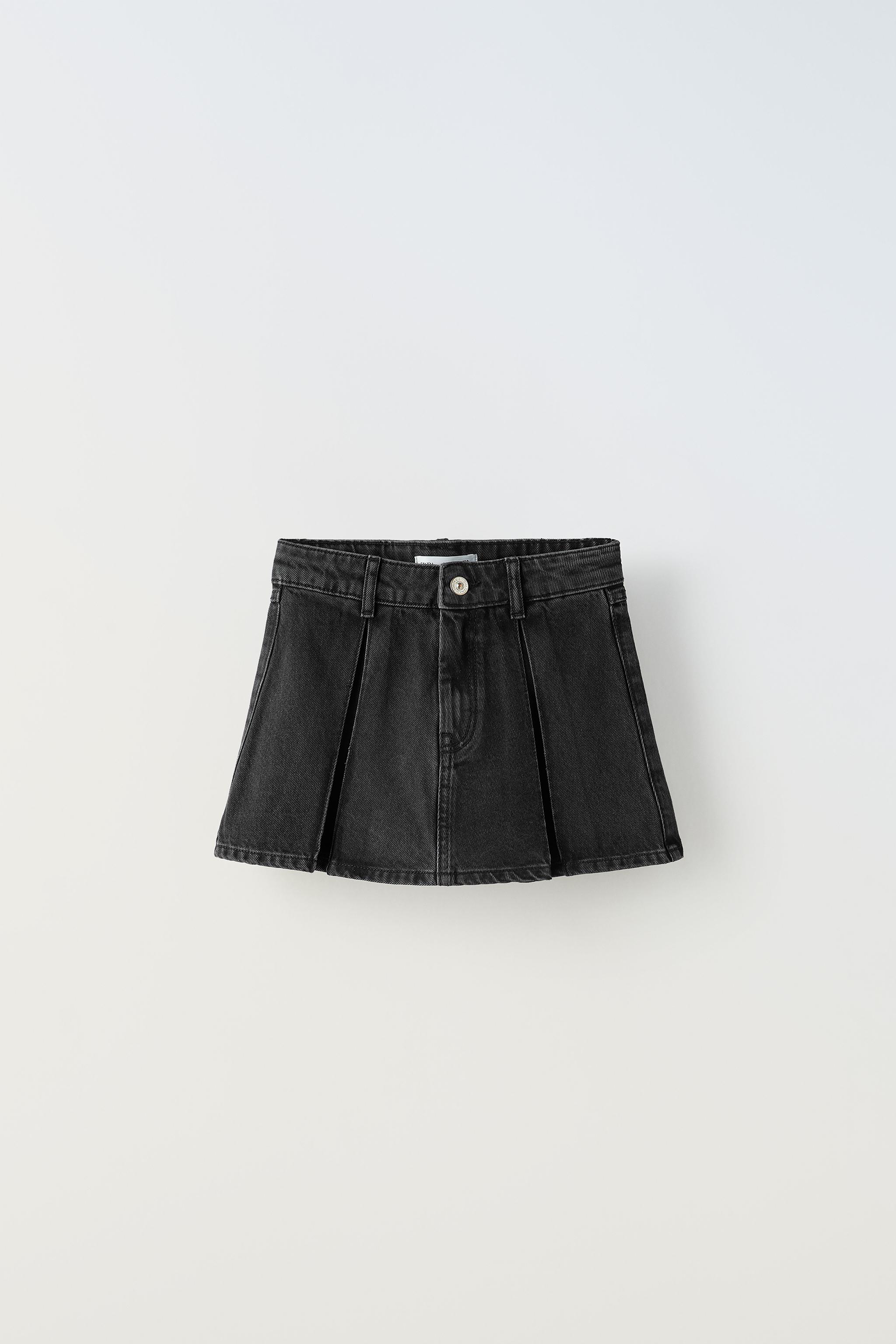 Black denim 2025 skirt zara