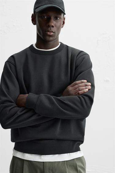 SWEAT BASIQUE COL ROND - Noir de Zara - Image 4