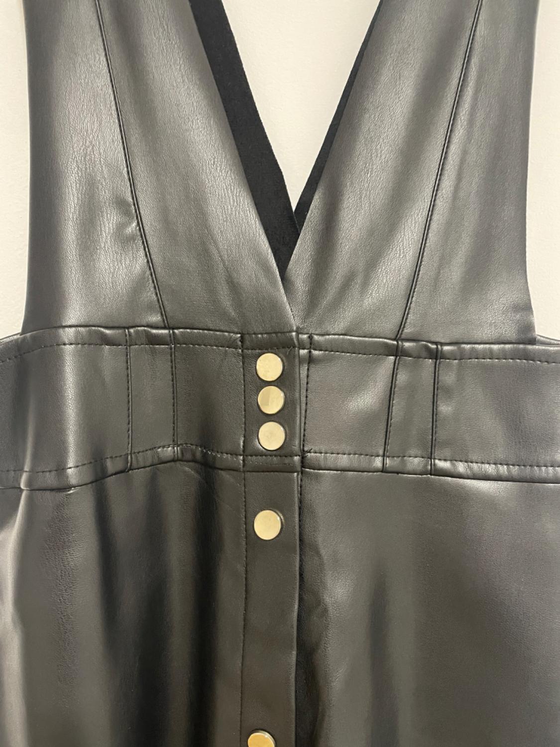 MIDI PINAFORE DRESS WITH BUTTONS - Image 2