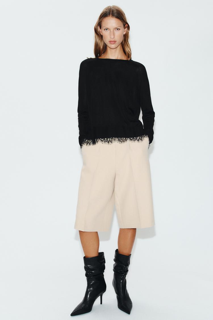 LACE KNIT JUMPER