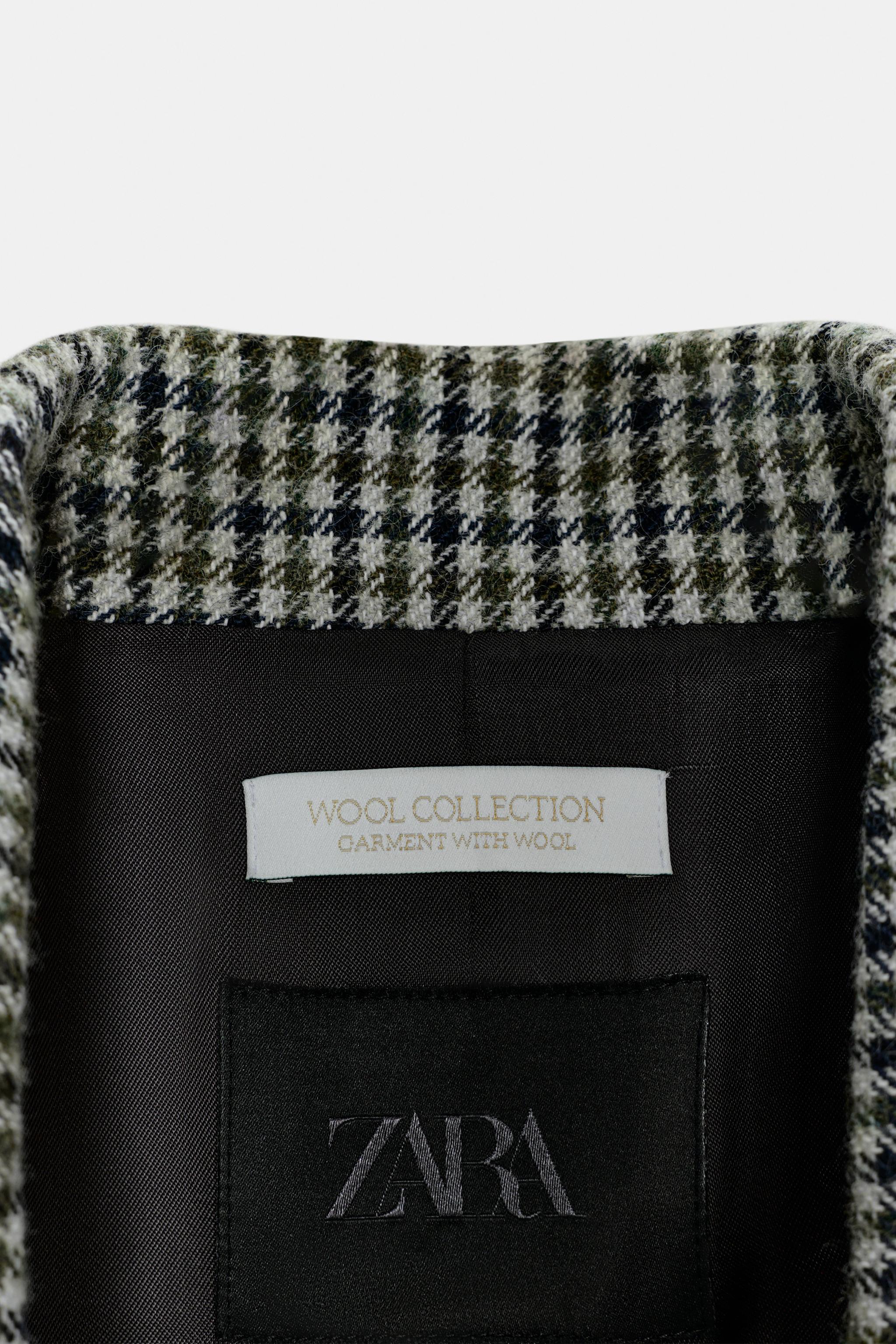 ZW COLLECTION LIMITED EDITION ASYMMETRIC CHECK WOOL BLAZER