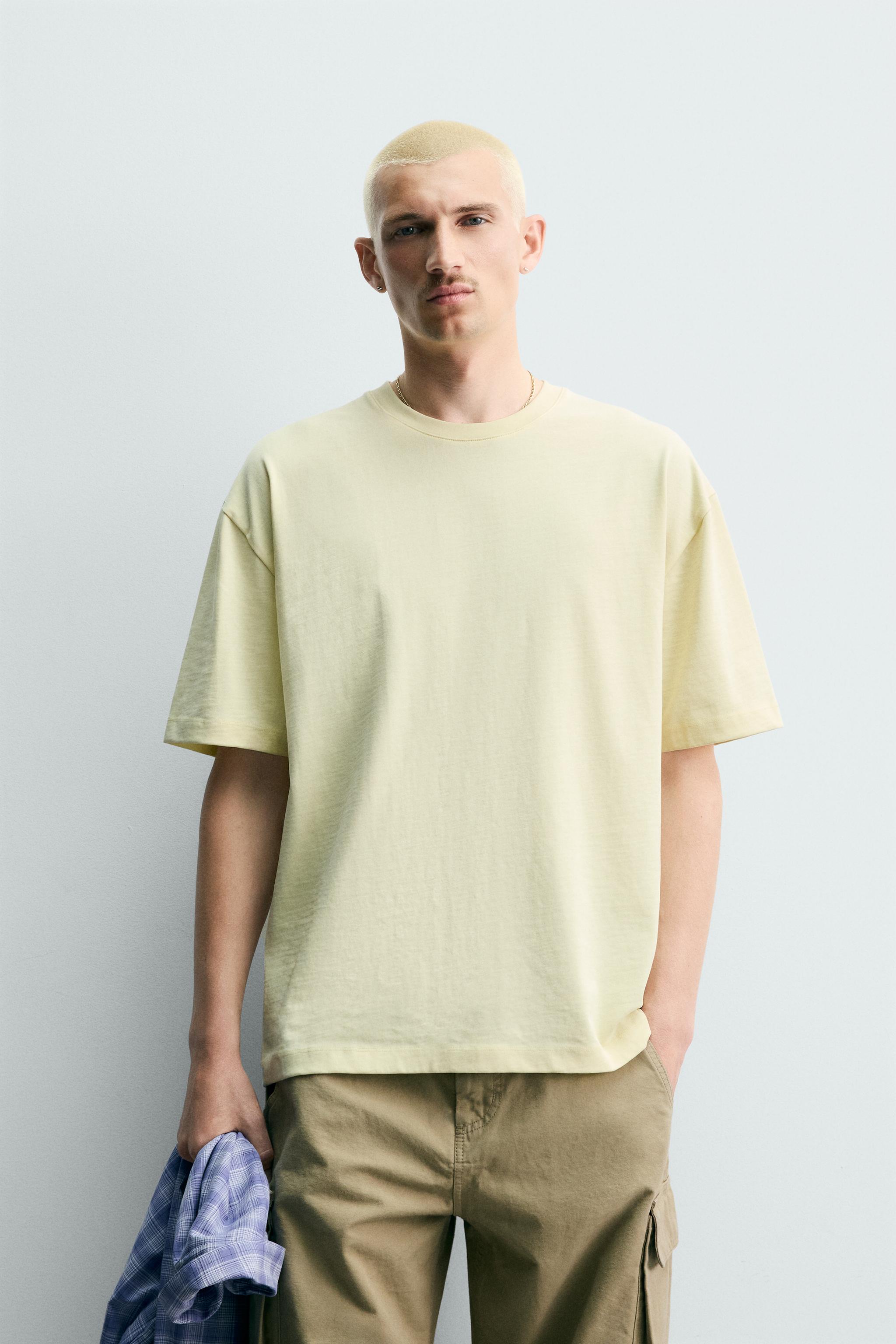 BASIC HEAVYWEIGHT T-SHIRT /03 — Light yellow