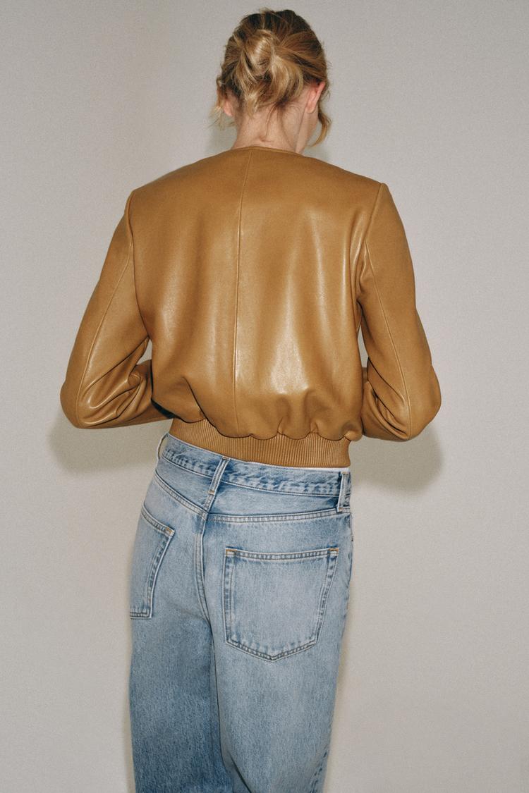 Chaqueta bomber 100% piel de la colección ZW 3
