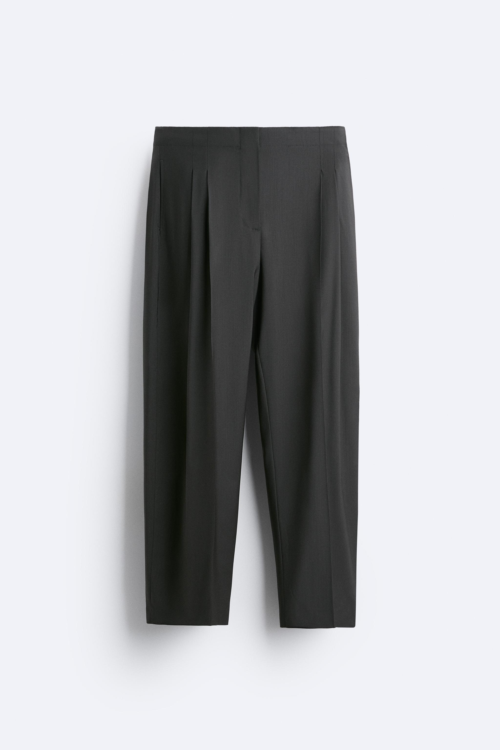 PLEATED TROUSERS - X STUDIO NICHOLSON - Anthracite grey | ZARA 