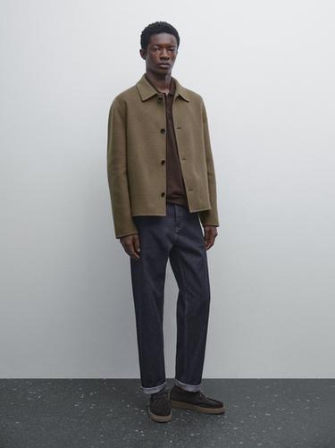 Zara Wool blend jacket - Mid-green