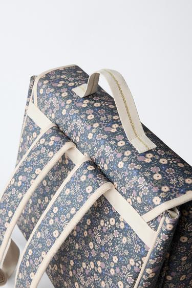 FLORAL SCHOOL SATCHEL - Blue by Zara - Image 1