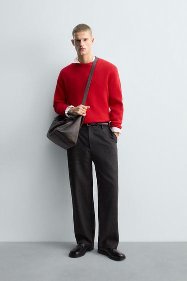 WOOL - CASHMERE JUMPER LIMITED EDITION - Red by Zara