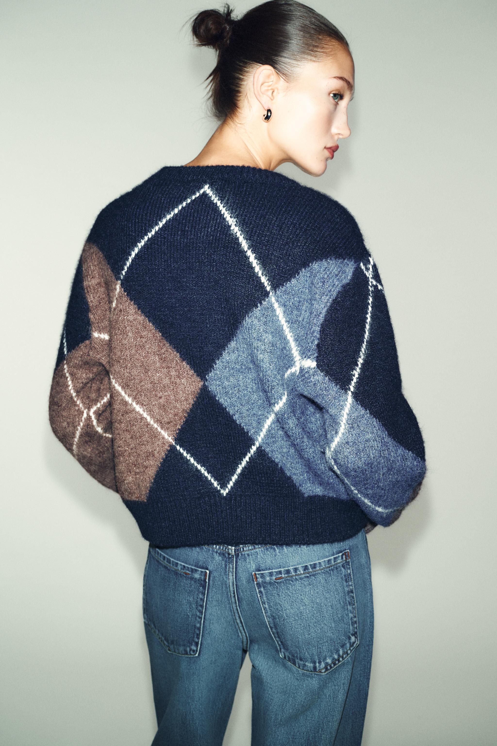 DIAMOND KNIT JUMPER