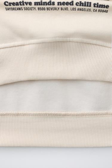 SWEAT À IMPRIMÉ OURS - Écru de Zara - Image 3