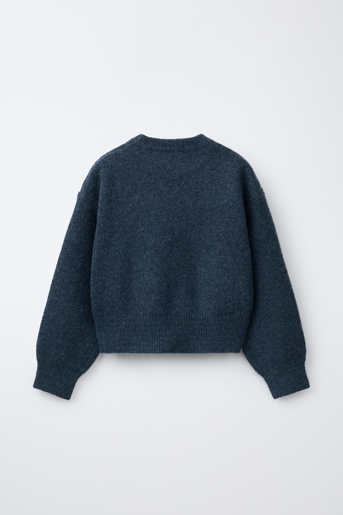 Детский свитер Zara Studded Star Knit Jumper, цвет: Синий / Индиго — фото 2