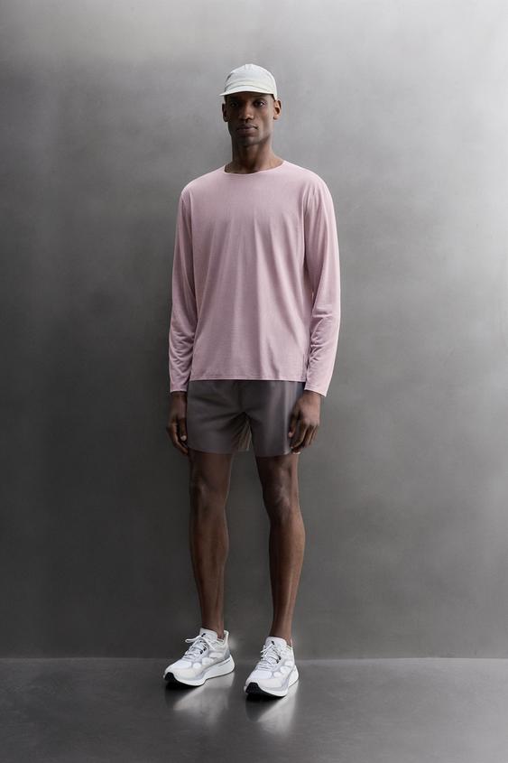 LIGHTWEIGHT STRUCTURE RUNNING T-SHIRT - Violet by Zara - Image 0