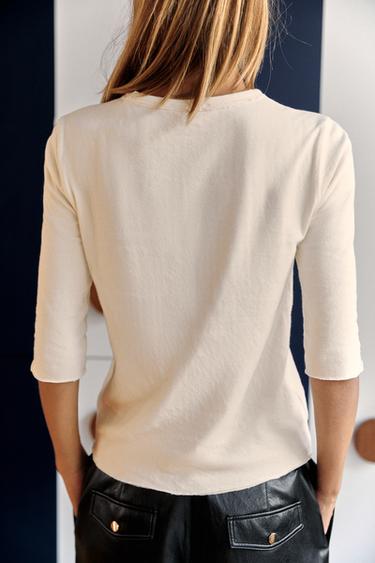 DOUBLE-SIDED T-SHIRT — Ecru 2