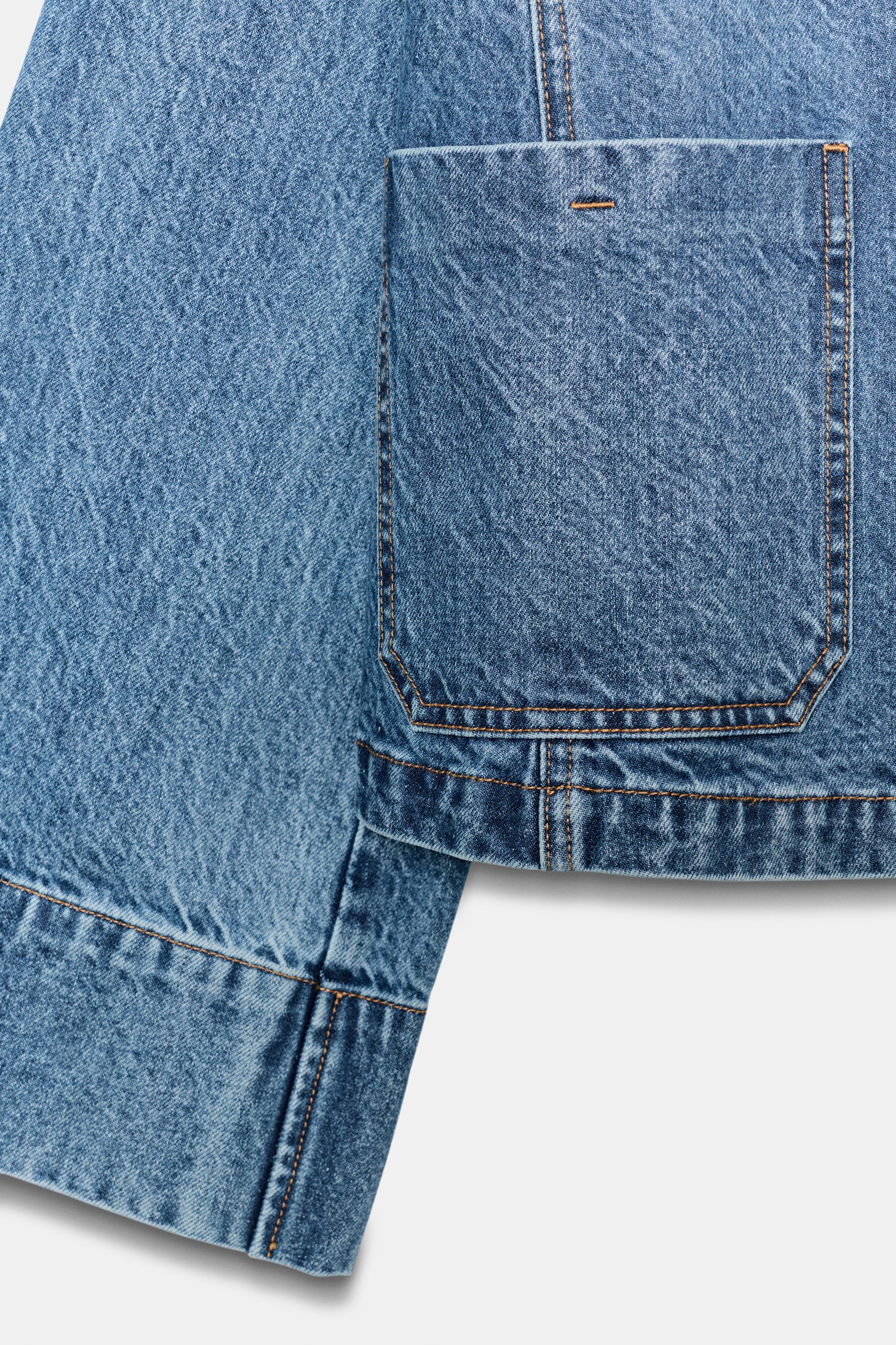 Женские куртки Zara Z1975 SHORT DENIM JACKET — фото 8