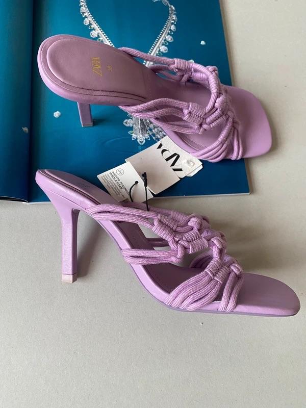 HIGH-HEEL ROPE SANDALS - Image 7