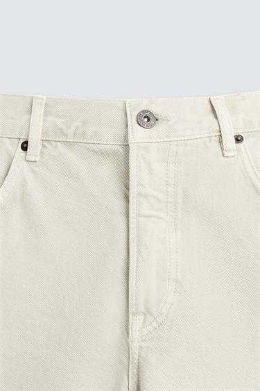 BERMUDA DENIM REGULAR FIT - Gris de Zara - Image 8
