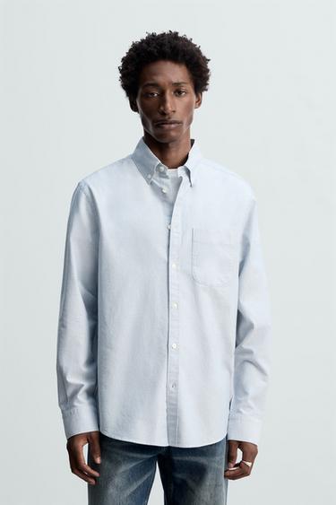 STRIPED OXFORD SHIRT - Stripes by Zara