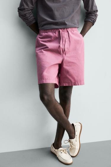 SHORT DÉLAVÉ REGULAR FIT - Rose de Zara - Image 4