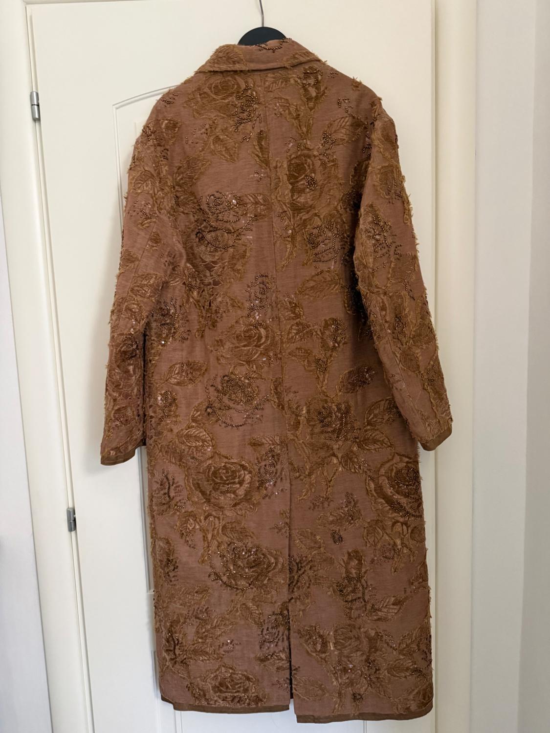 EMBROIDERED LONG COAT ZW COLLECTION LIMITED EDITION - Image 2