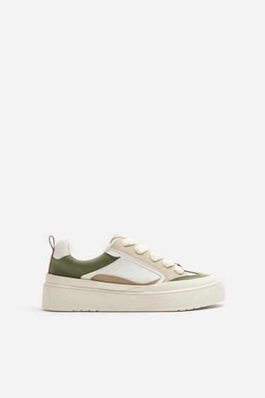 SKATE TRAINERS - Green by Zara