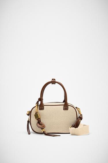 CONTRAST MINI BAG - Ecru by Zara