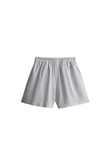 SHORT COTON - Gris de Zara