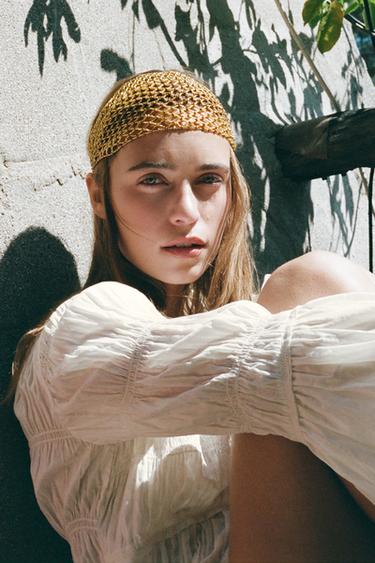 ASYMMETRIC TEXTURED BLOUSE - LIMITED EDITION - Oyster-white by Zara - Image 2