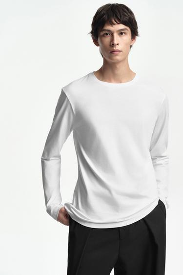 Zara 基本款修身版 T 恤 - 白色