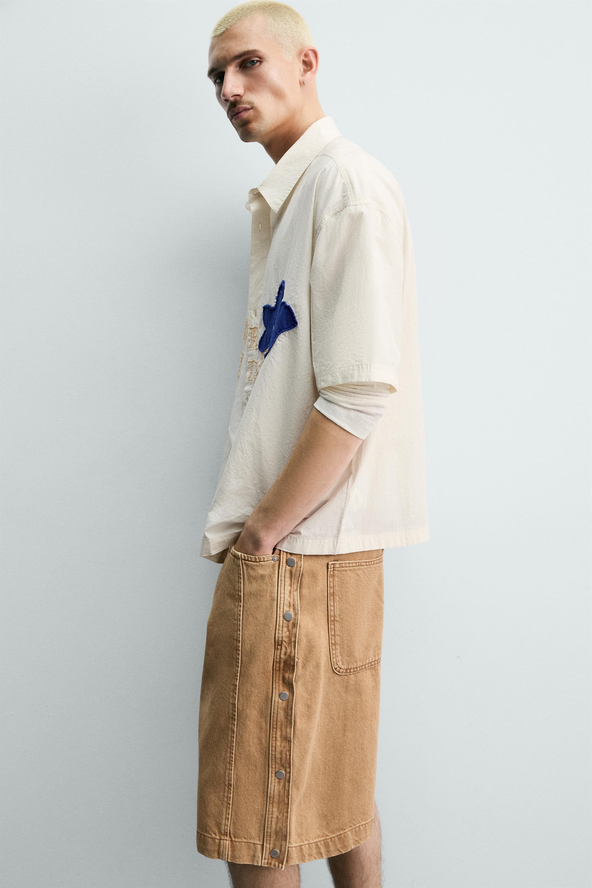 BUTTONED BAGGY FIT SHORTS