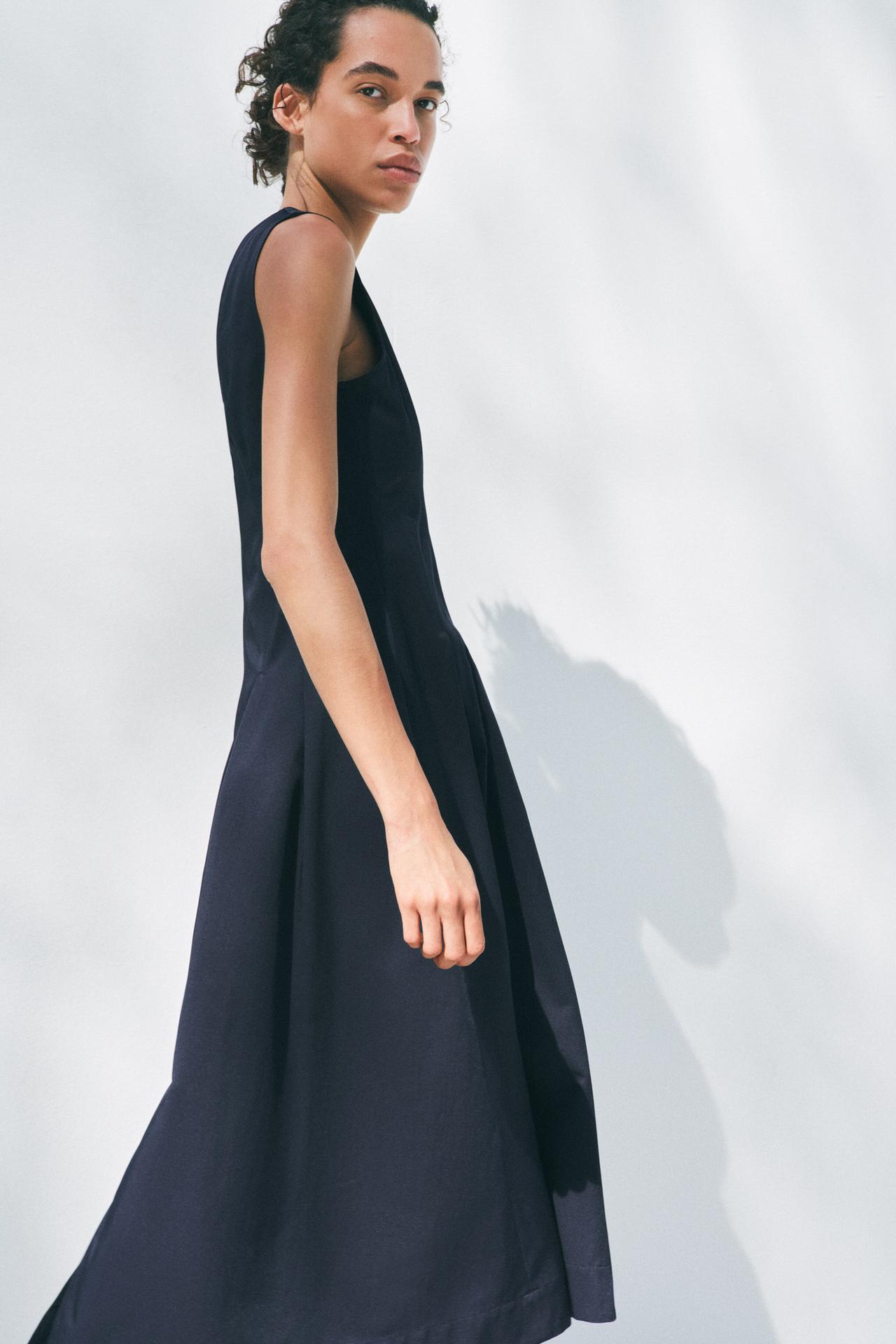ZW COLLECTION ZIPPER MIDI DRESS